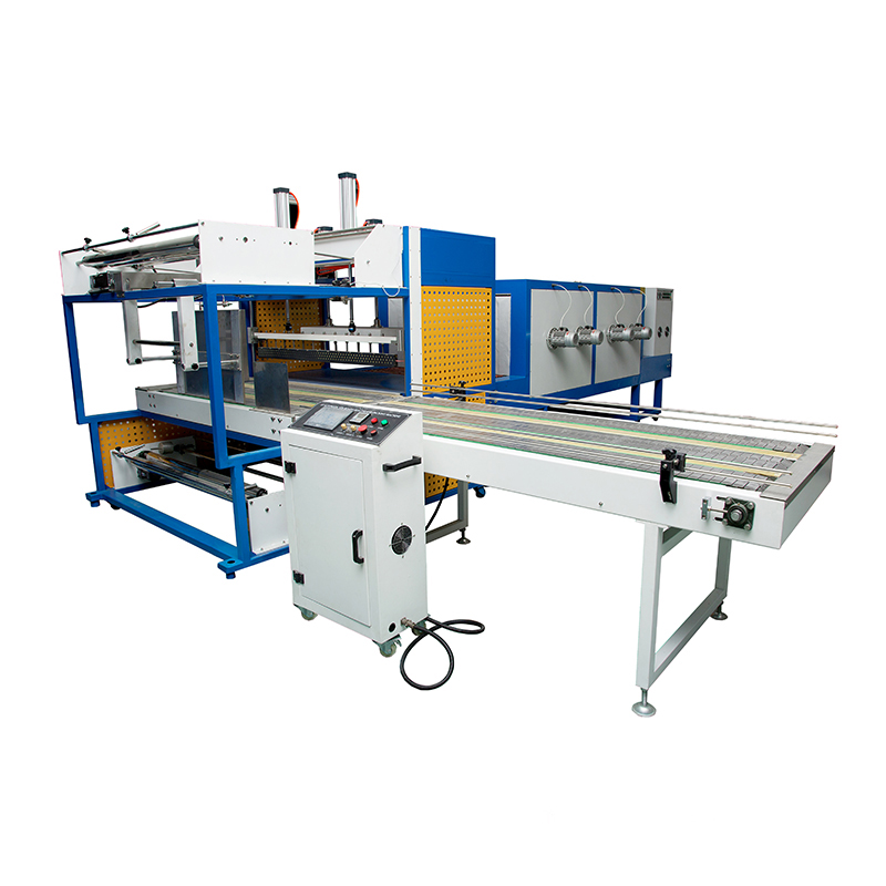 Máquina de embalagem e encolhimento de placas grandes